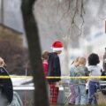 Escena del crimen en una escuela