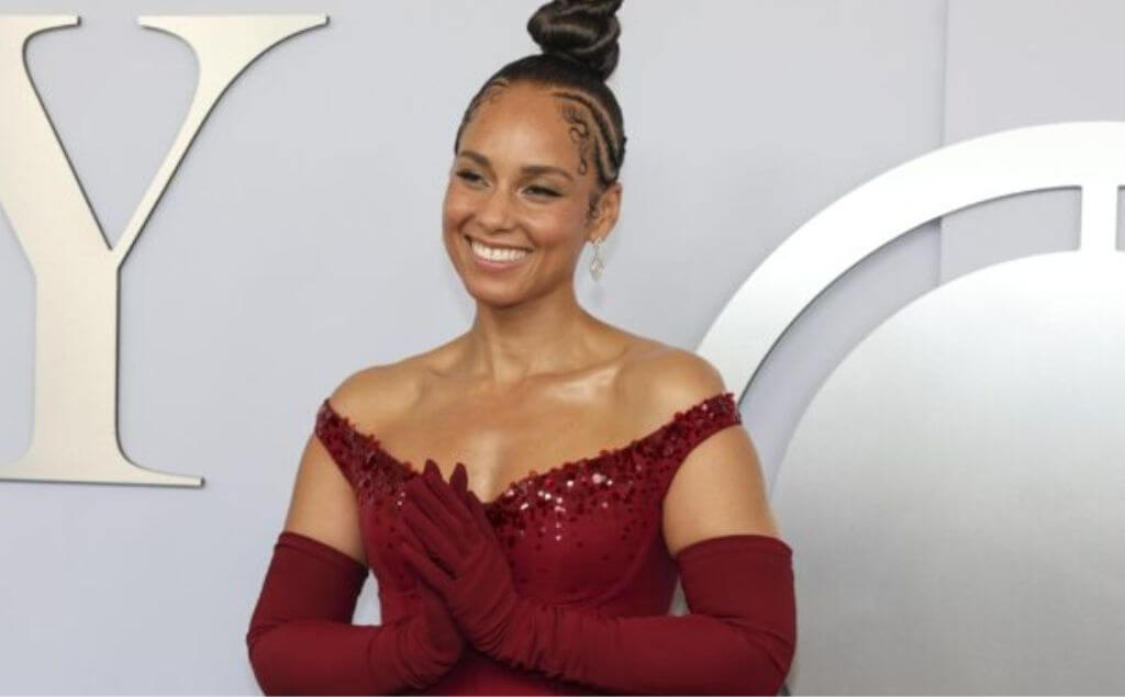 alicia keys en una gala