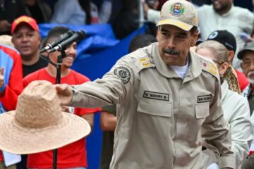 Nicolás Maduro en un evento popular