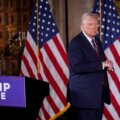 Trump hablando sobre el golfo del mexico