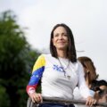 maria corina machado en la marcha contra Maduro