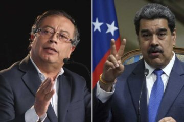 petro y maduro hablando sobre el ELN