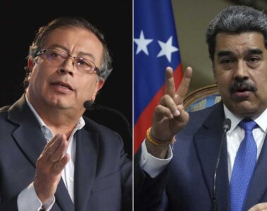 petro y maduro hablando sobre el ELN