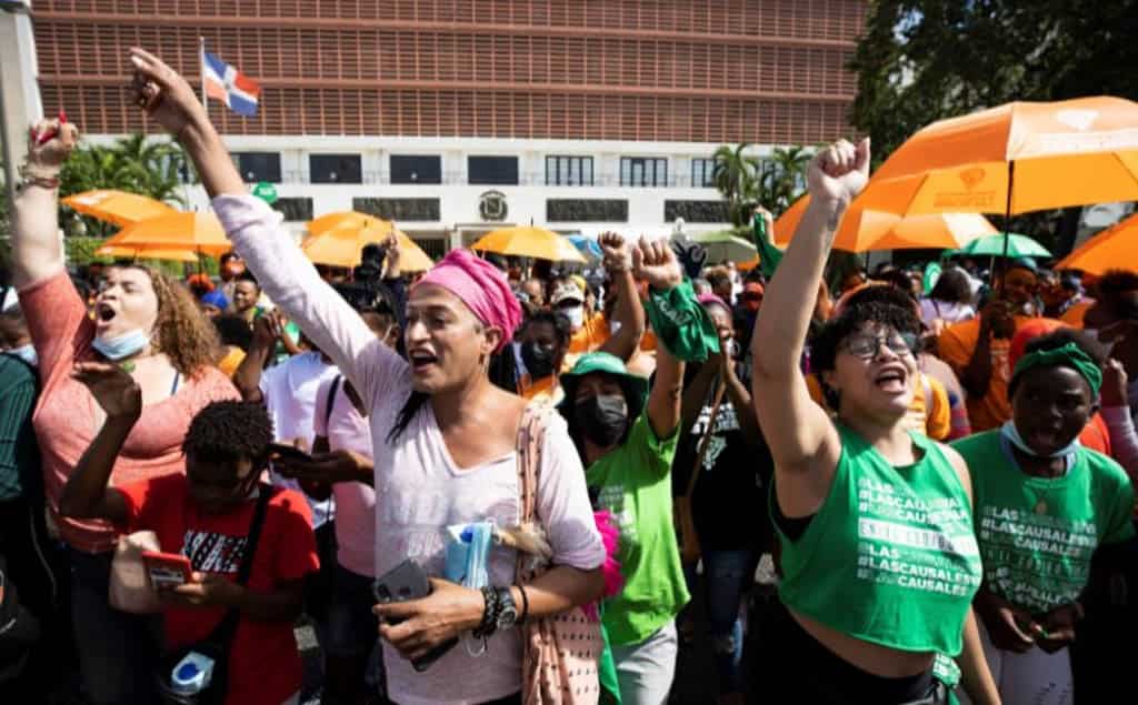 Marcha contra feminicidios en RD