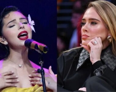 Ánguela aguilar y adele en disputa