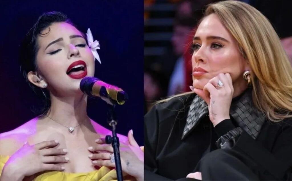 Ánguela aguilar y adele en disputa