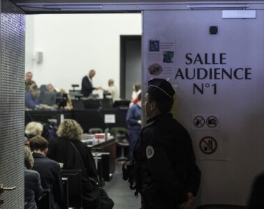 Sala de juicio en Francia
