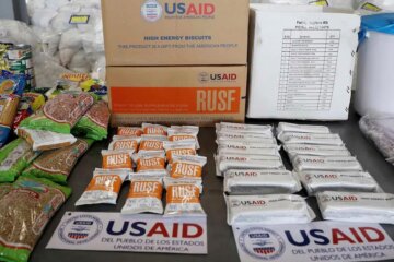 Ayudas enviadas por USAID