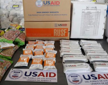 Ayudas enviadas por USAID