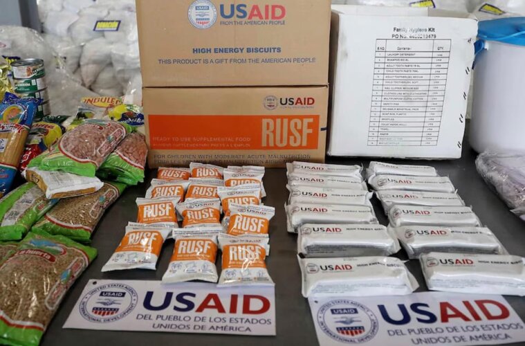 Ayudas enviadas por USAID