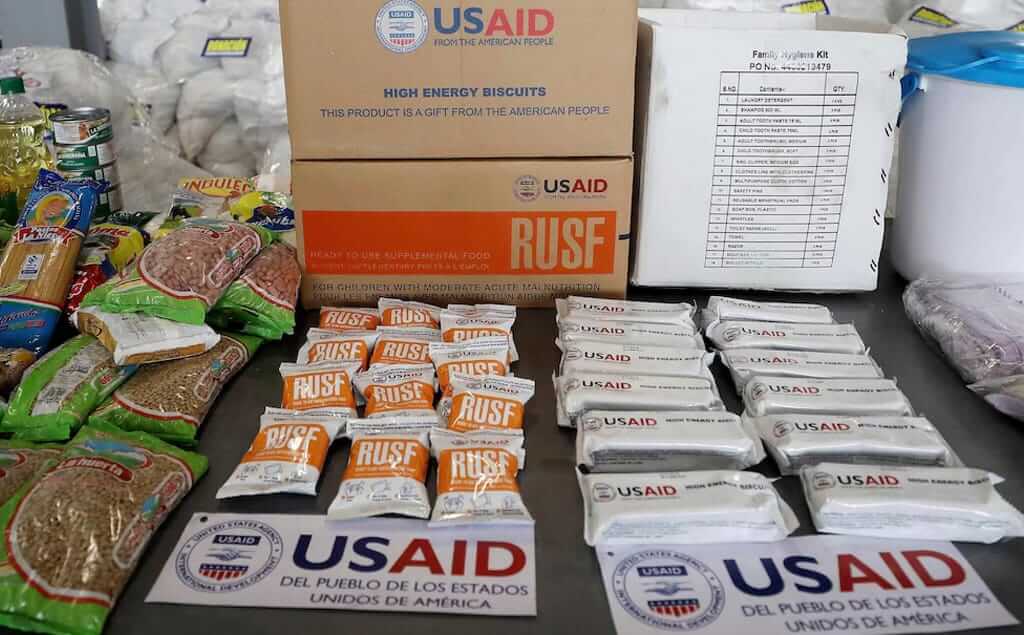 Ayudas enviadas por USAID