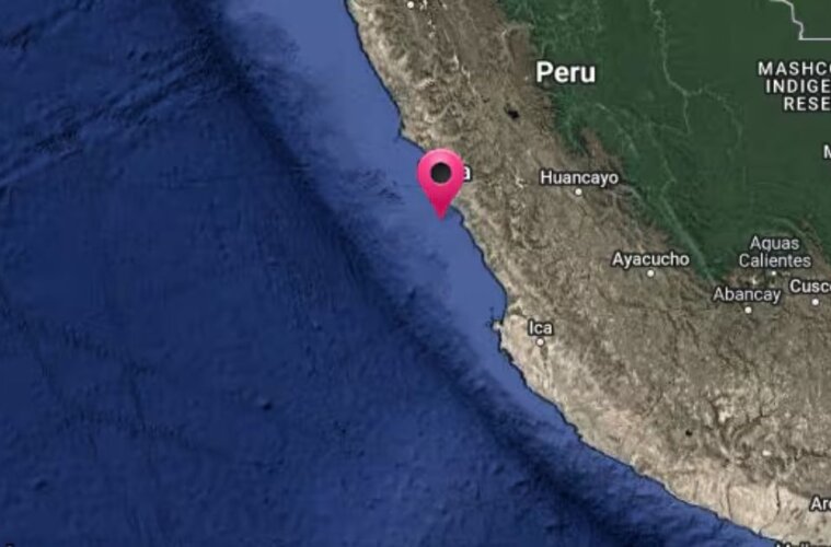 punto del temblor en Perú
