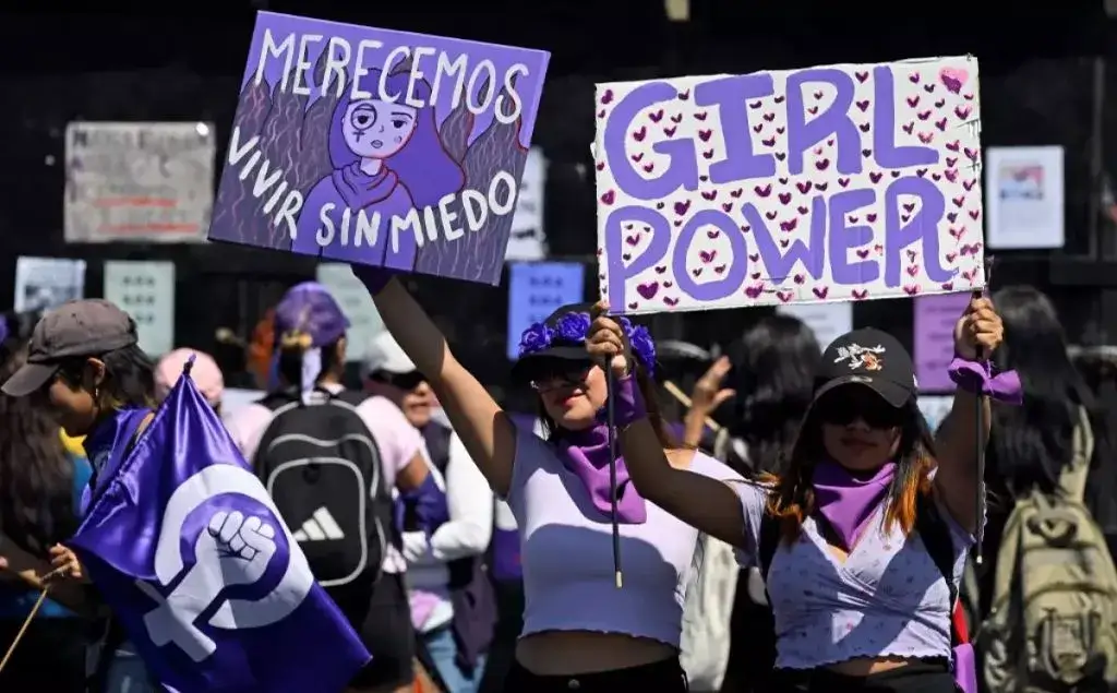 Marchas en latinoamerica por el dia de la mujer