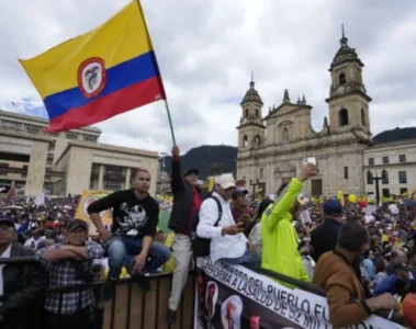 Marchas en la plaza de bolivar