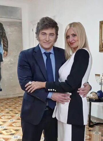 Milei y su exnovia Yuyito