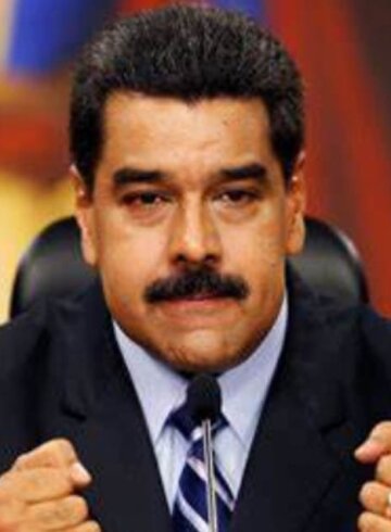 Nicolás Maduro, presidente de Venezuela, enojado