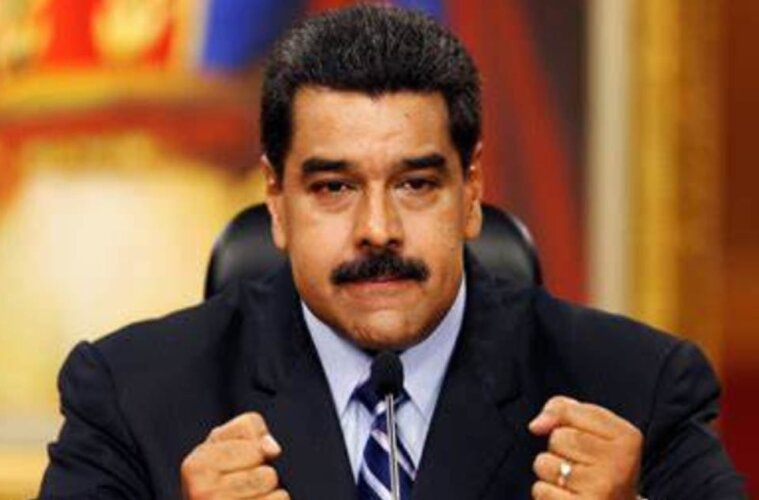 Nicolás Maduro, presidente de Venezuela, enojado