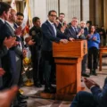 Rueda de prensa en la casa blanca