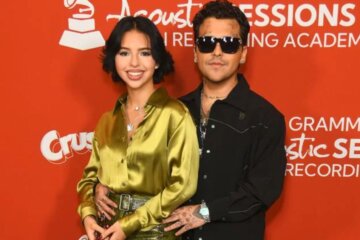 Ángela y Nodal en los latin grammy