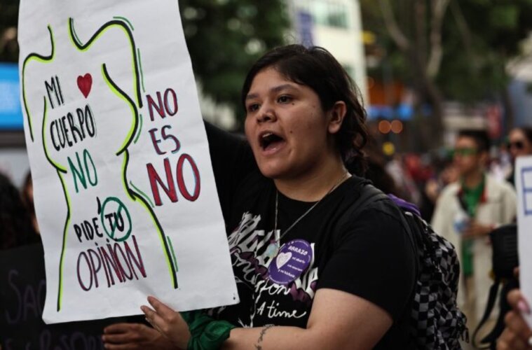 Marcha por el aborto en mexico