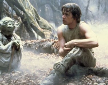 Yoda y Luke Skywalker en "Star Wars Episodio V
