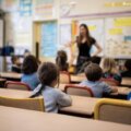 Niños en el salon de clase