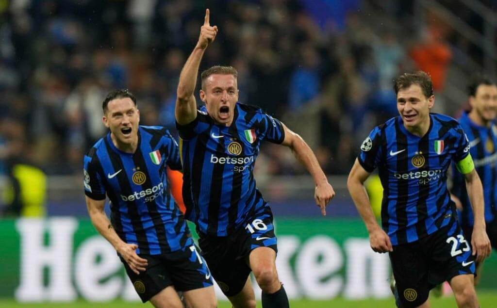 Inter celebra paso a final de Champions
