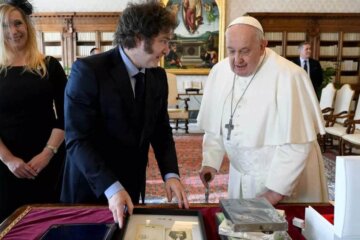 Milei y el Papa reunidos