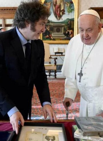 Milei y el Papa reunidos