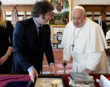 Milei y el Papa reunidos