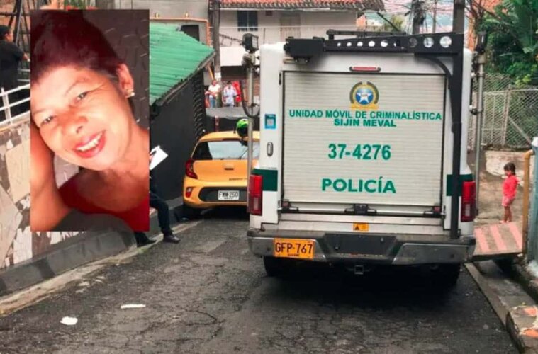 Mujer asesinada en Medellín Colombia