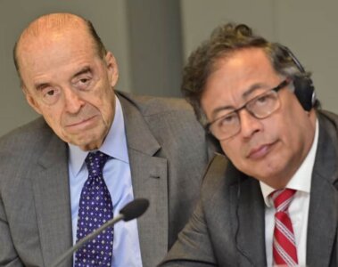 Petro y el excanciller Leyva