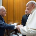 Martin Scorsese y el papa Francisco, en una de sus reuniones.
