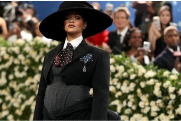 Rihanna embarazada en la met gala