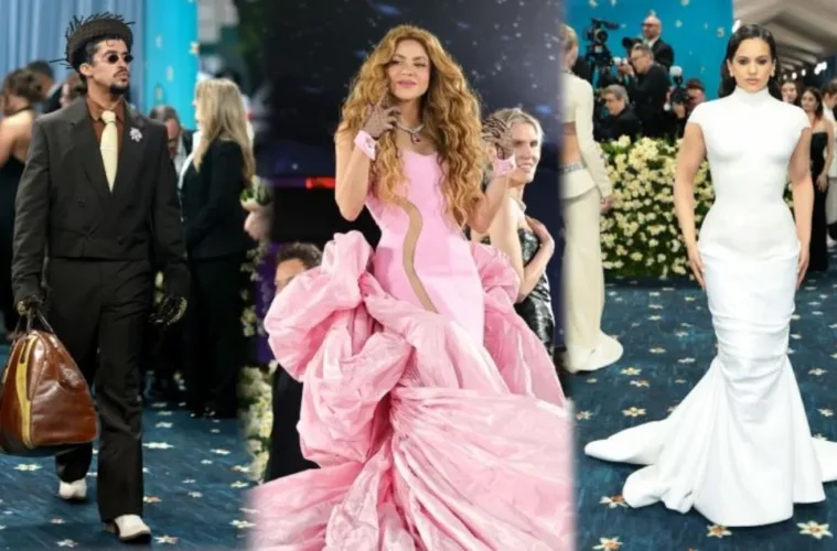 Bad Bunny, Shakira y Rosalia en la Met Gala