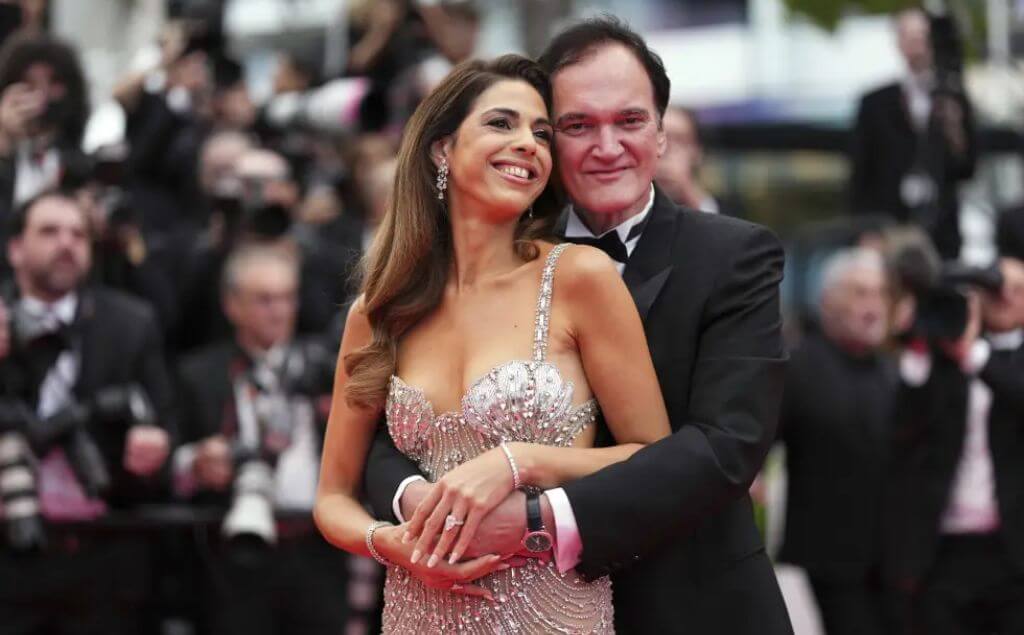 Daniella Pick y Quentin Tarantino en el Festival de Cine de Cannes en Francia el 13 de mayo del 2025.