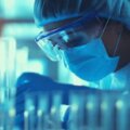 Medico en laboratorio