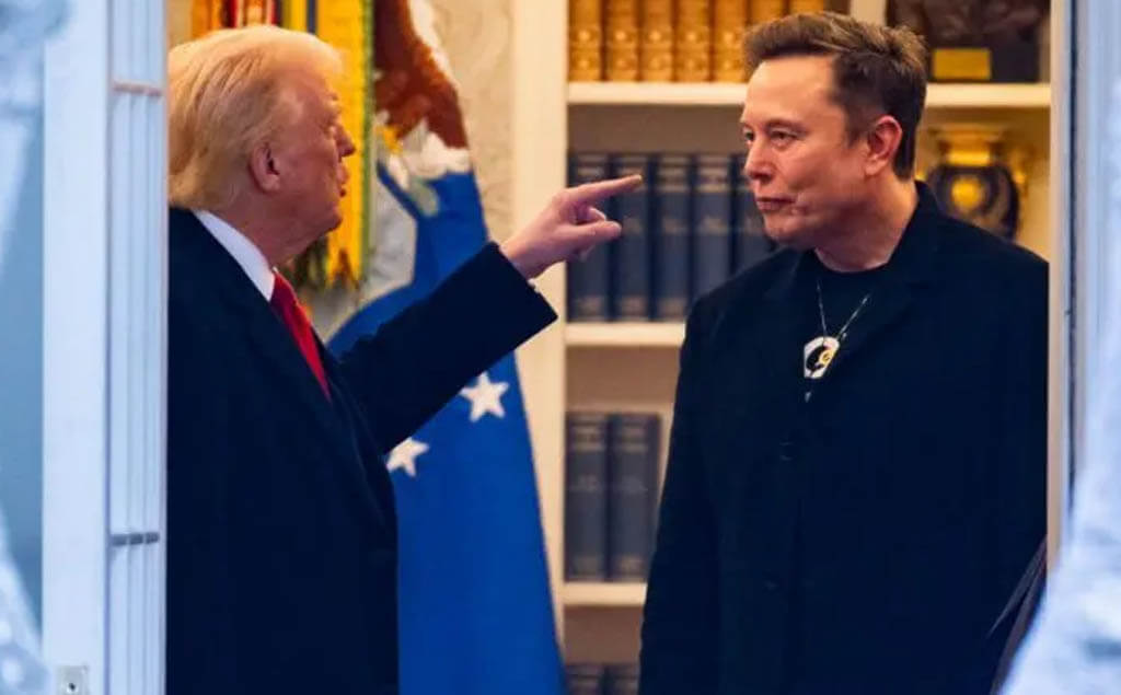 Musk y Trump en medio de una discusión