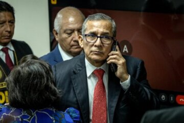 Expresidente Humala en la fiscalia de Perú. Cárcel, condena.