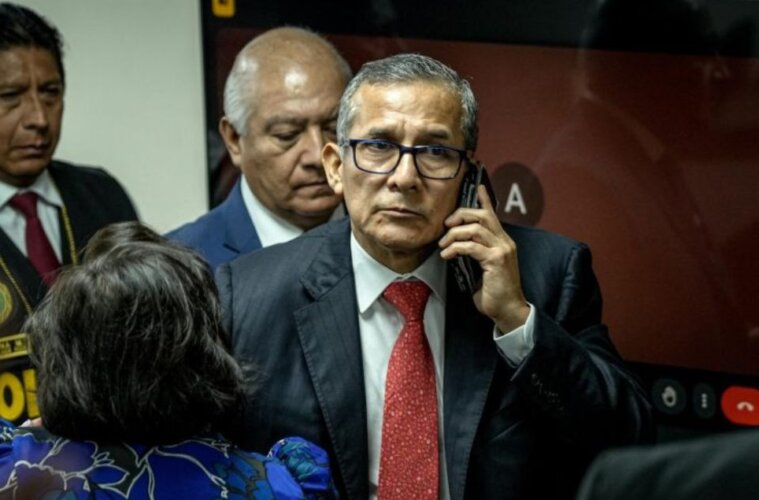 Expresidente Humala en la fiscalia de Perú. Cárcel, condena.
