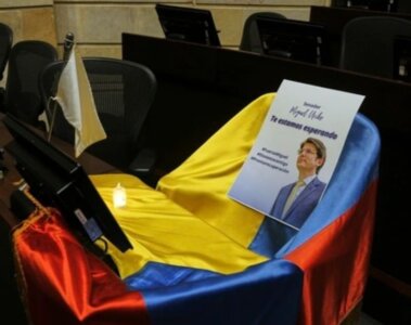Silla de Miguel Uribe Turbay en el Senado