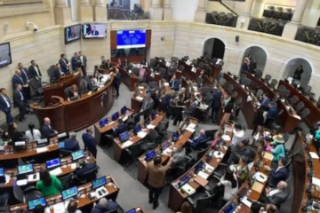 Senado de Colombia discutiendo la reforma laboral